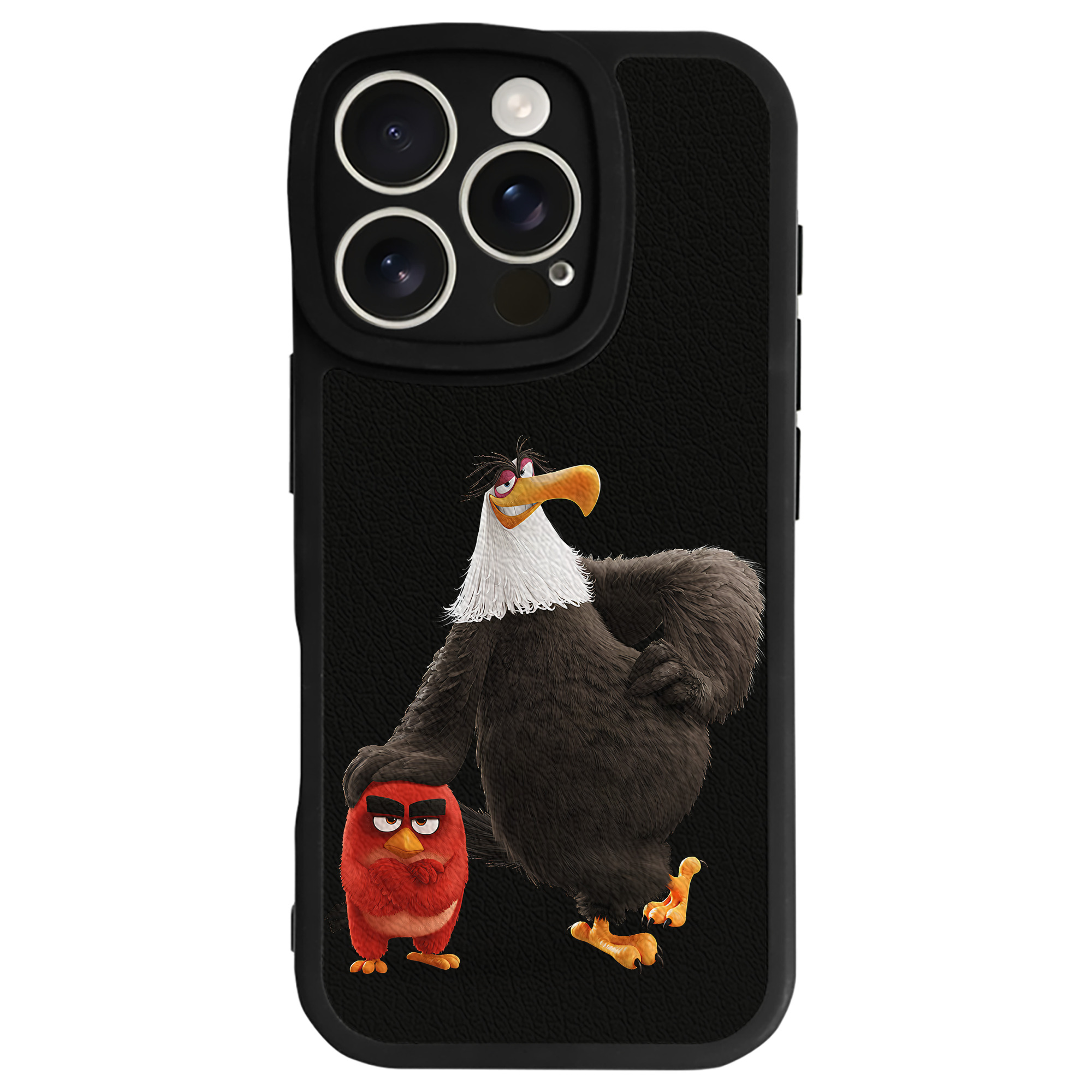 （画像用） Angry Birds アングリーバード 【iPhone 16シリーズ対応】シリコンスマホケース（レザー調） 材質：シリコン